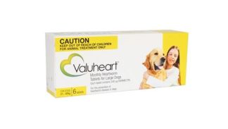 Valuheart heartworm tablets Large 21-40kg (6 pk)