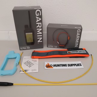 Garmin Alpha 200 handheld and T20 tracking collar bundle with antenna, cover and accessories