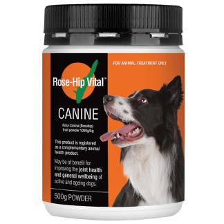 Canine Rose Hip Vital 500g dog joint supplement for mobility and arthritis relief